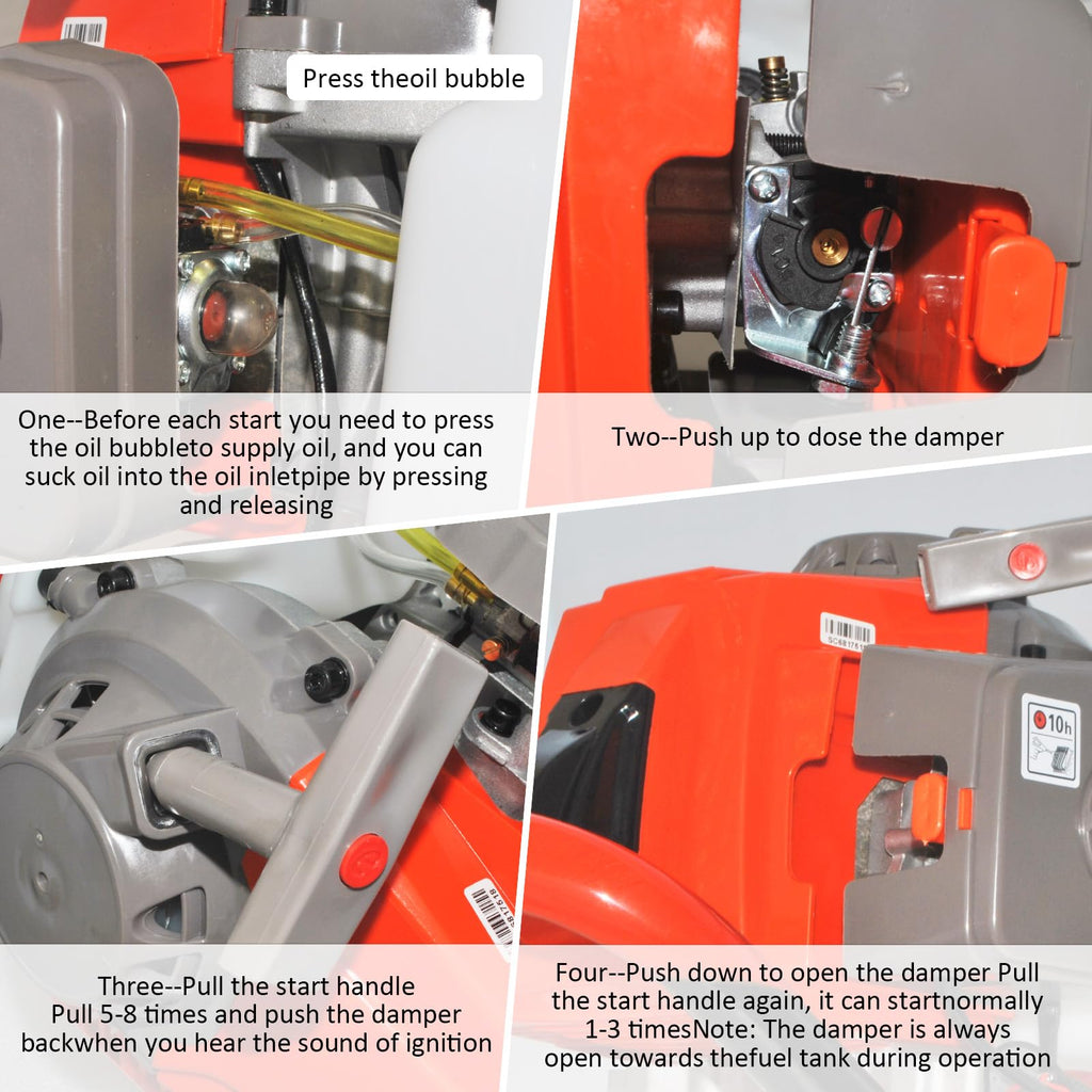 85cc 4HP Post Hole Digger Gas Powered, Gas Earth Auger/Ice Auger, with 3 Drill Bits 4"/8"/12" + 2 Extension Bar, One Man Earth Auger for Planting Fence, EPA Compliant Post Hole Auger